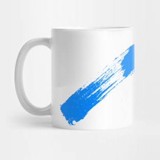 Stripe Blue - Brush Stroke Mug